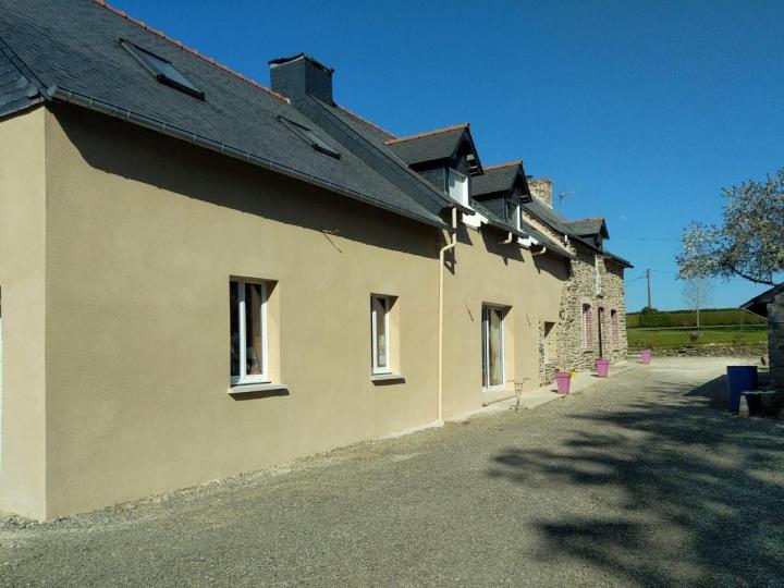 Rénovation de murs en chaux-chanvre, Cancale
