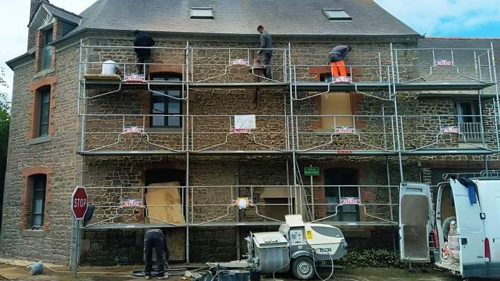 Rénovation de mur en pierre Saint-Malo