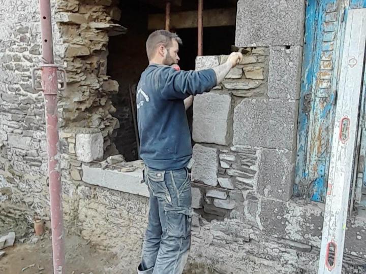 Rejointoiement de façade, Pleurtuit