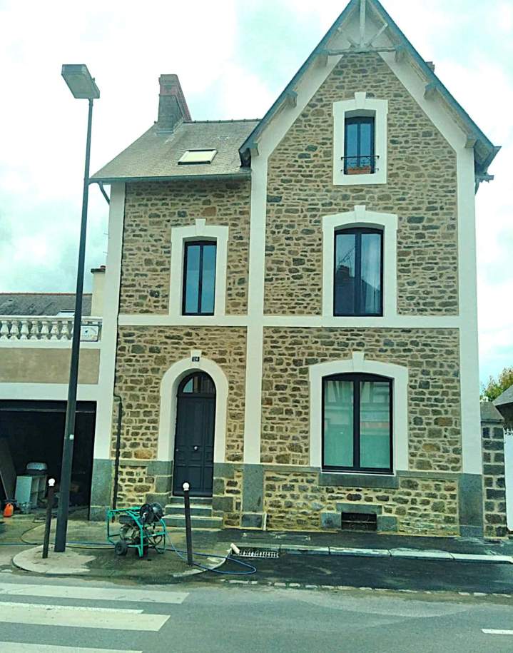Rénovation de mur en pierre Saint-Malo