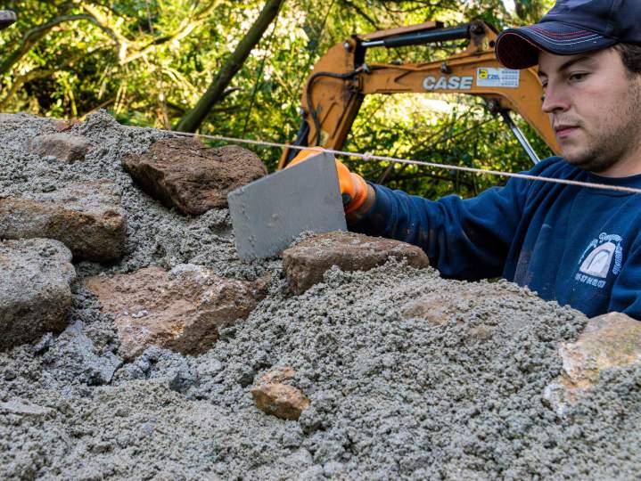 Rénovation de mur en pierre Saint-Malo