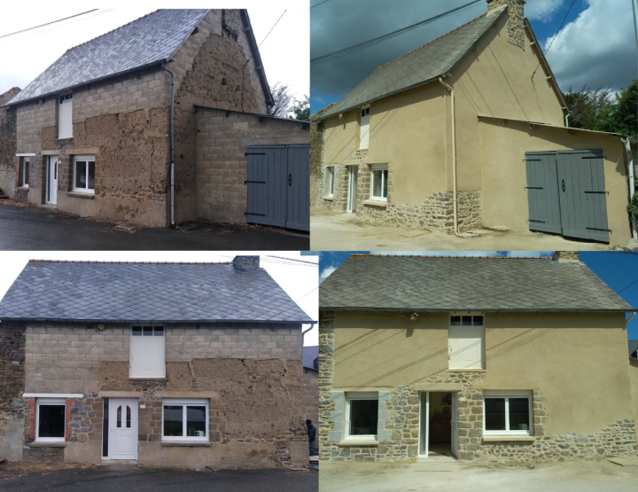 Rénovation de mur en pierre Saint-Malo