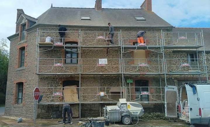 Construction d'un talus Saint-Malo
